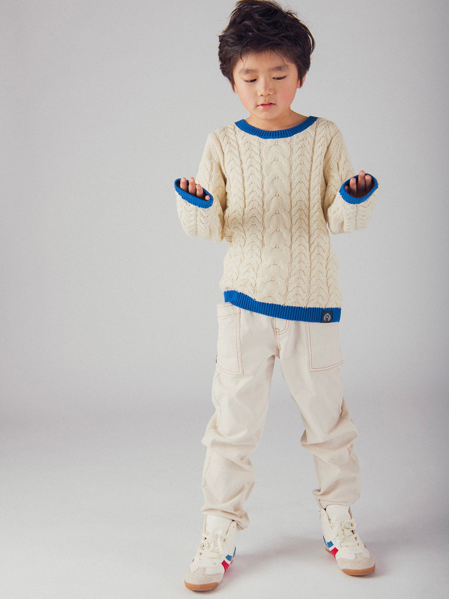 Pantalon beige à poches pour garçon