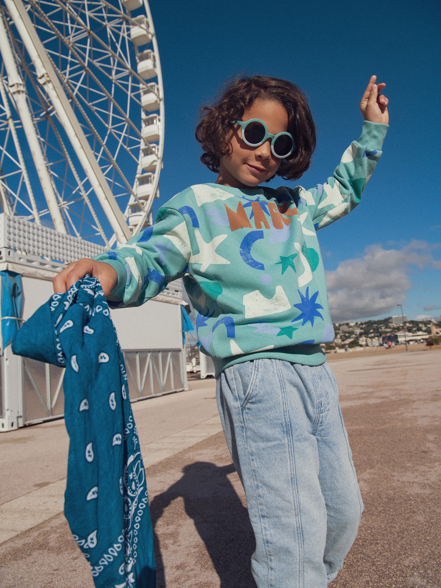 Jean style charpentier doublé chaud pour garçon