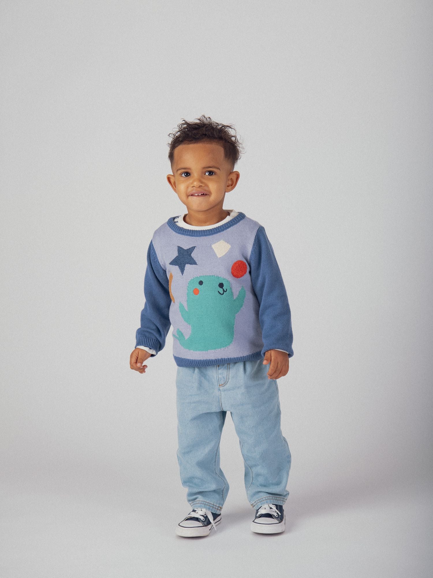 Pull mit Seehund-Motiv für Baby-Jungen