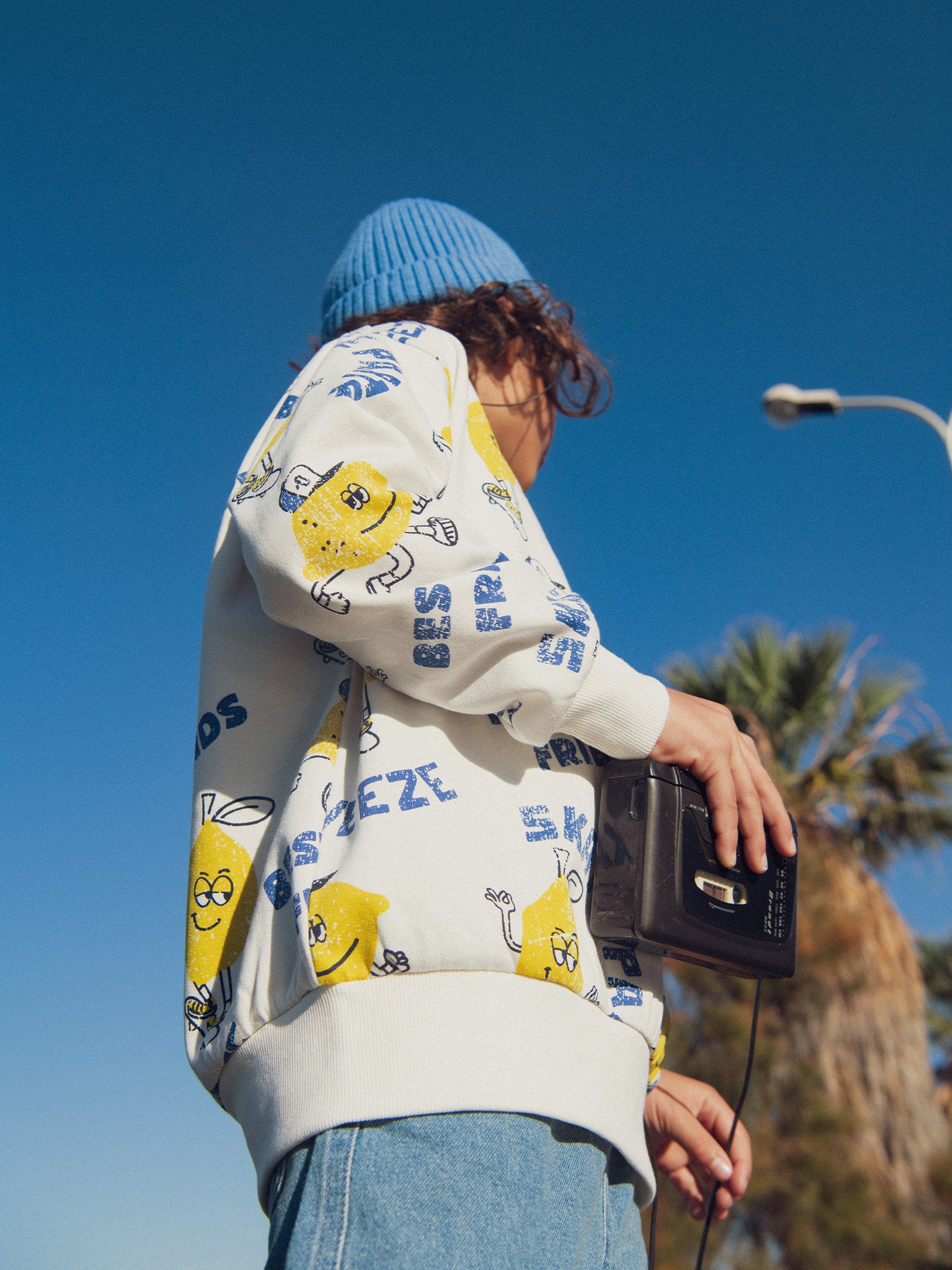 Sweat imprimé citron pour garçon