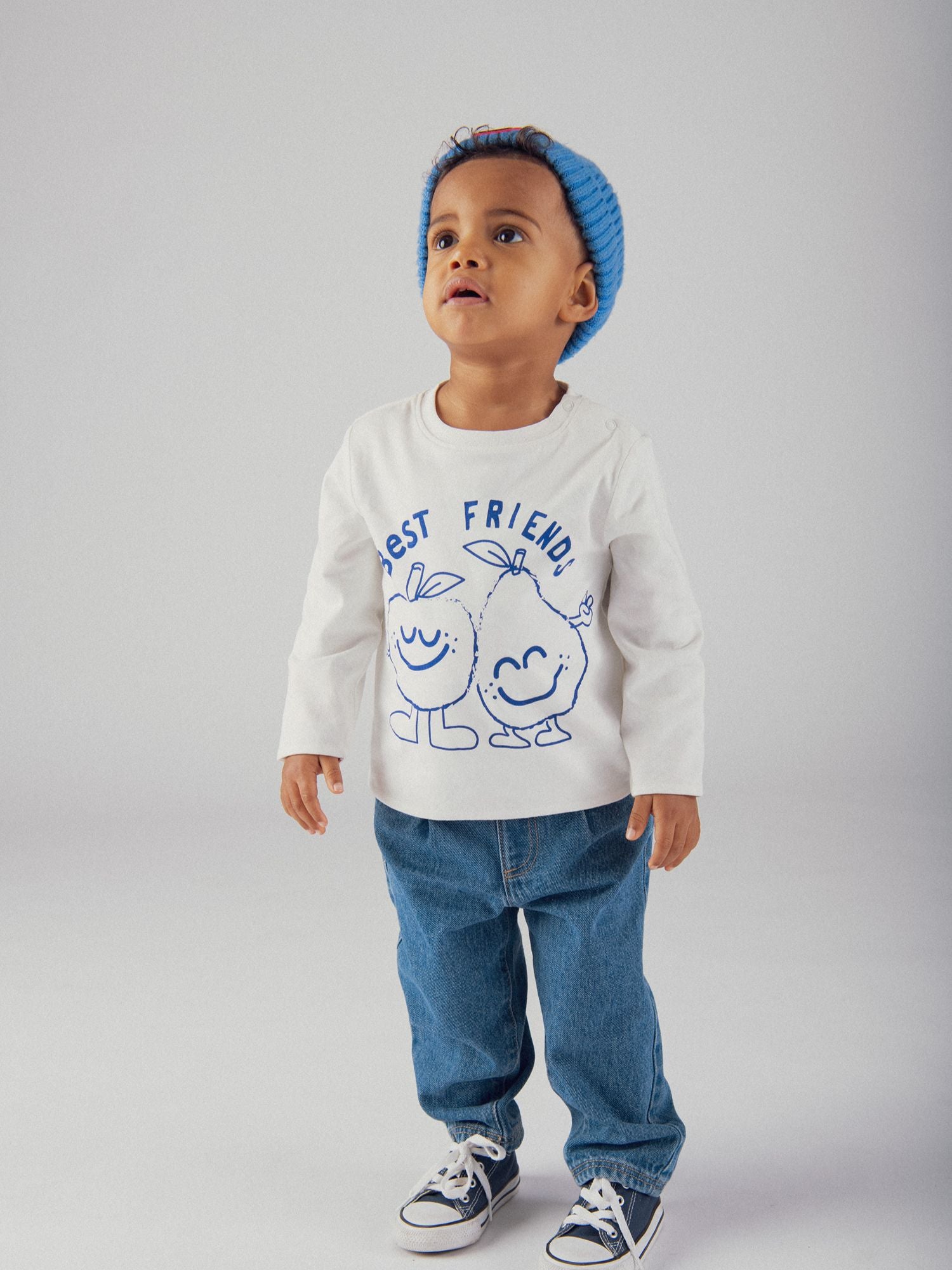 Wendbares T-Shirt mit Fruchtmotiv für Baby Junge