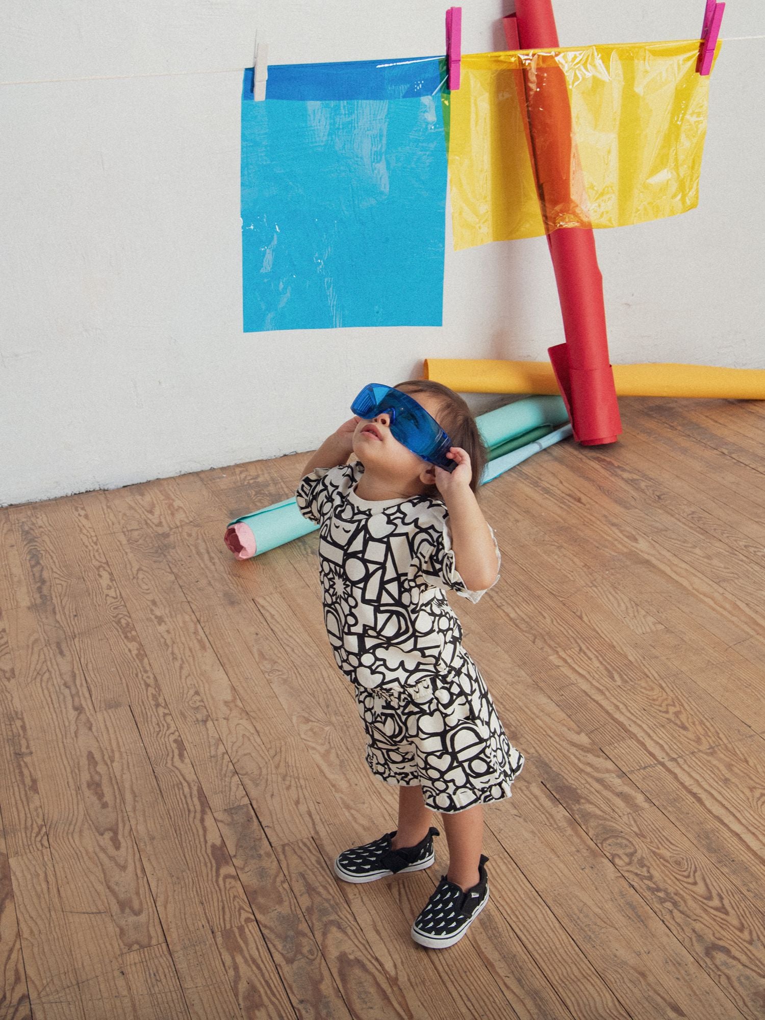 Ensemble t-shirt et short avec imprimé intégral "GRAPHIC" pour bébé fille