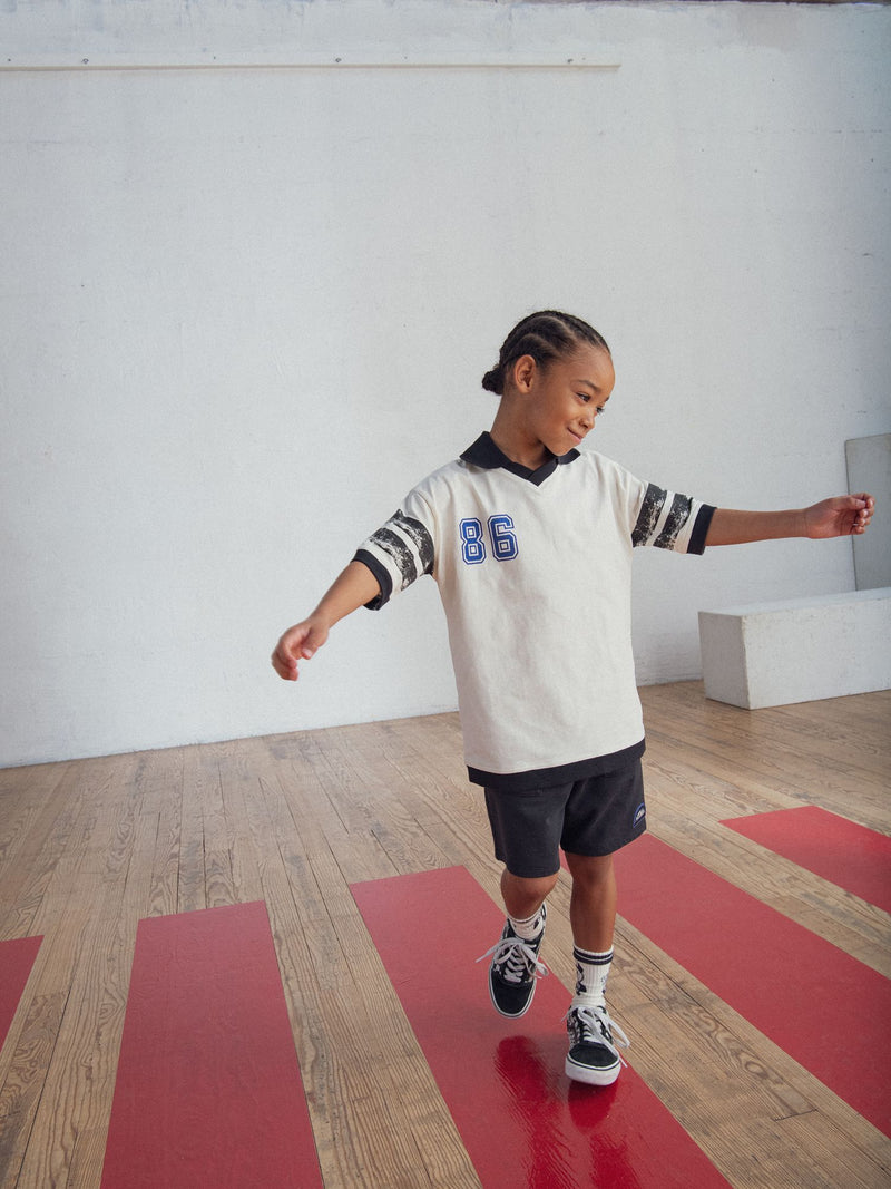 Beiges T-Shirt mit T-Rex-Animation für Jungen