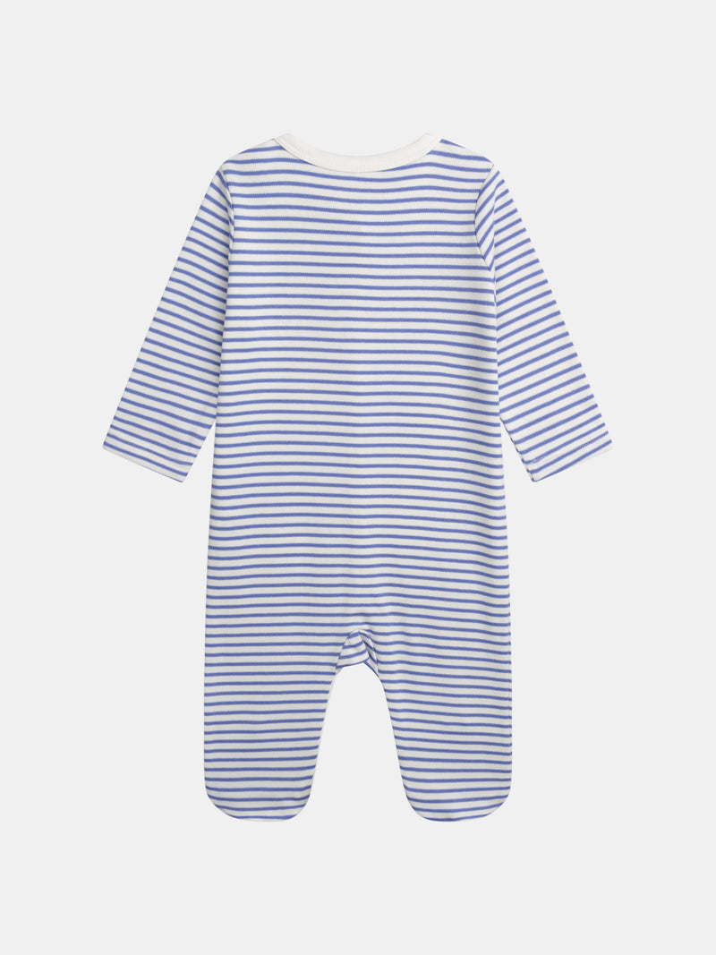 Gestreifte Schlafanzug mit Tiger Druck für Baby Jungen