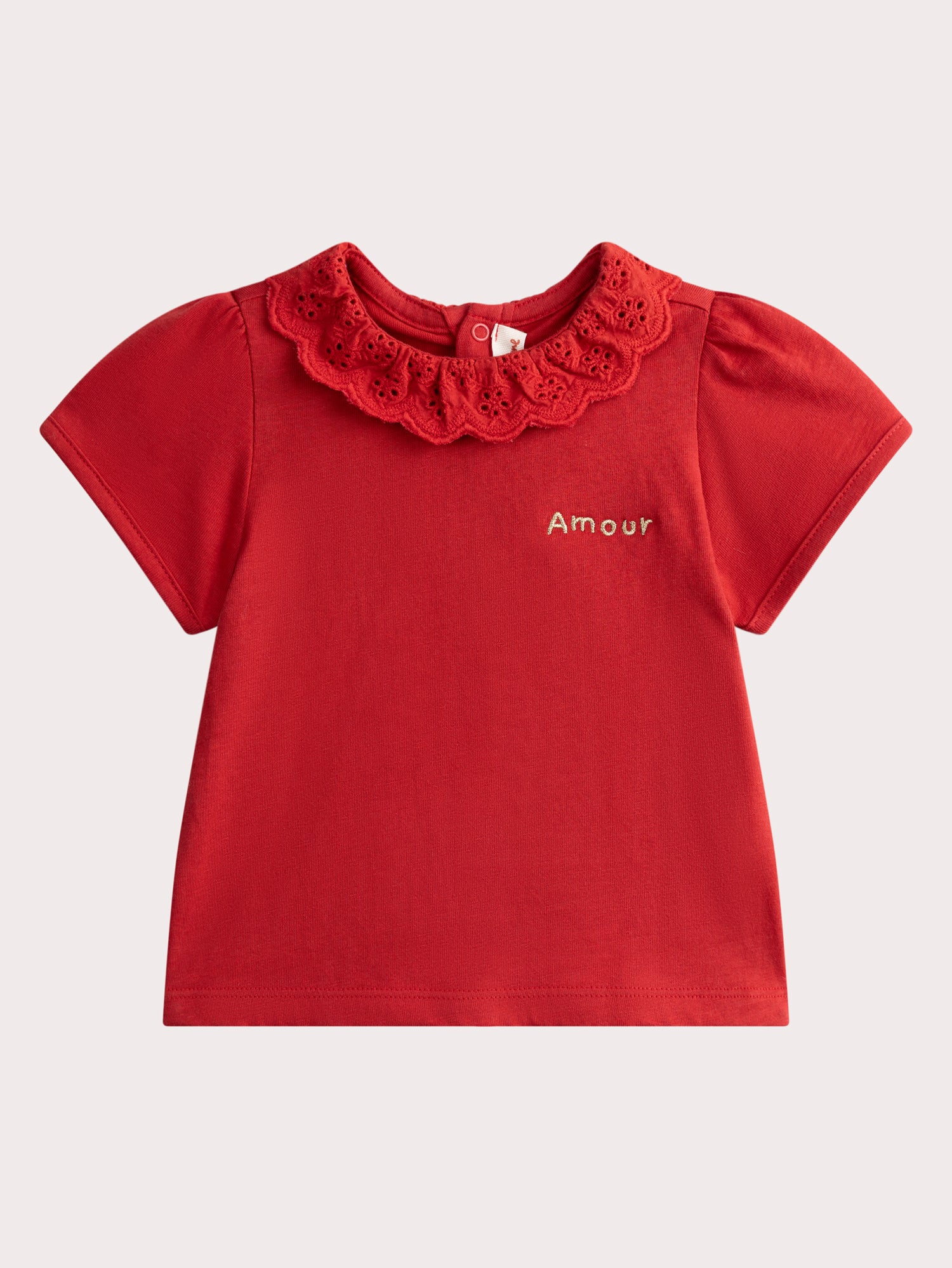 Rote Kurzarm-Braut für Baby Mädchen