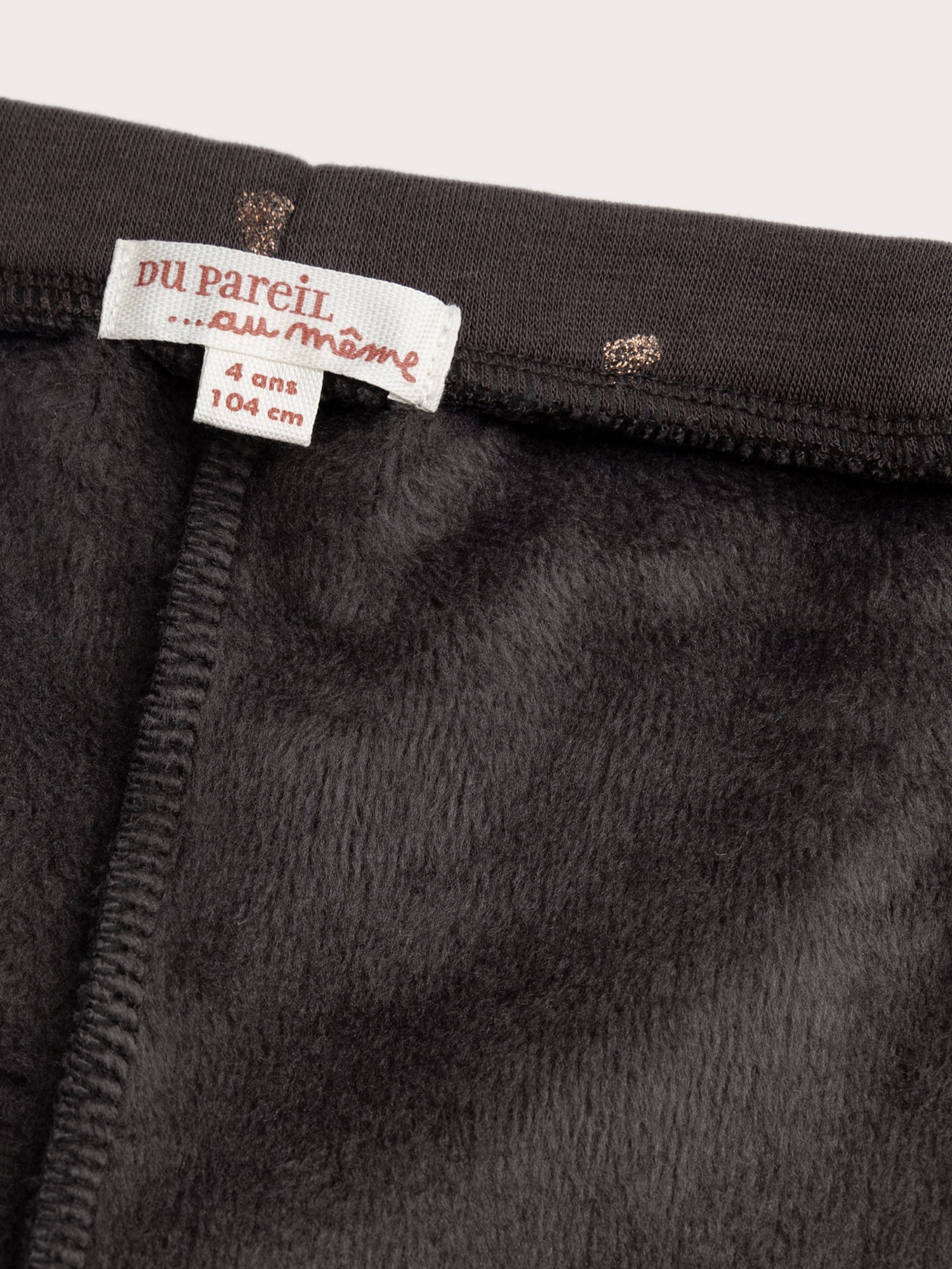Leggings mit Herz-Druck und Glitzer
