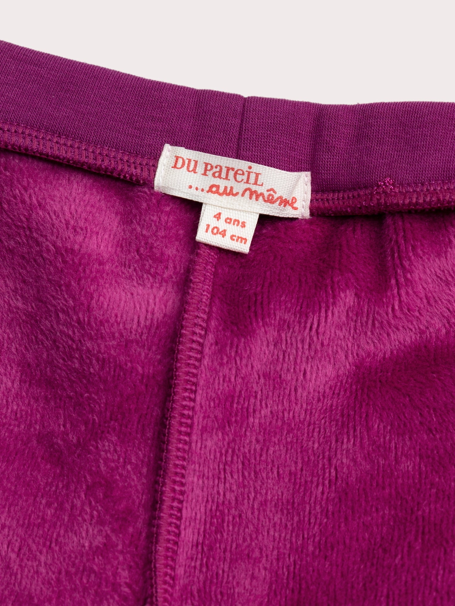Rosa Legging mit Herz-Druck und Glitzer