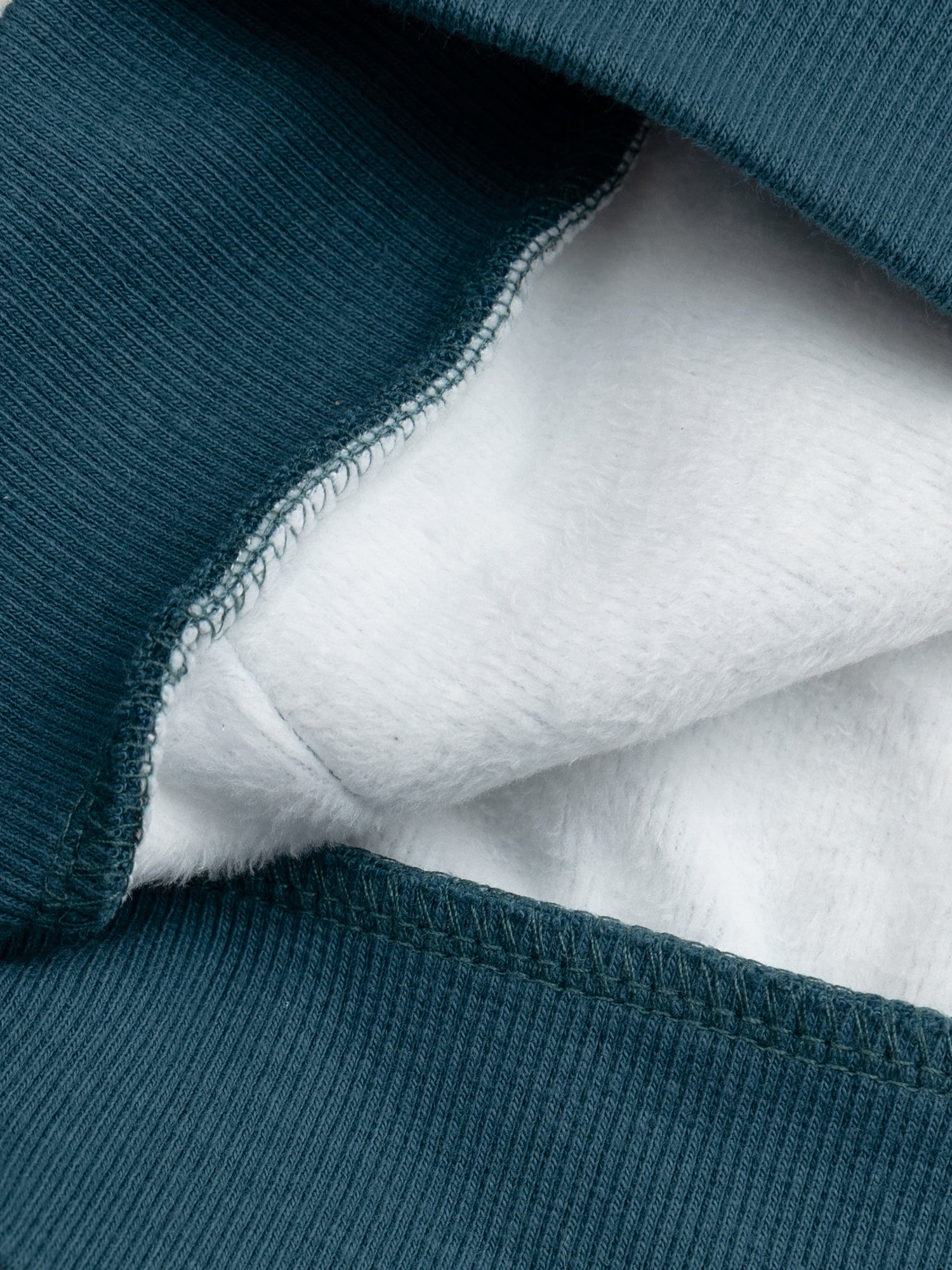 Blauer Sweatshirt mit doppeltem Fleece