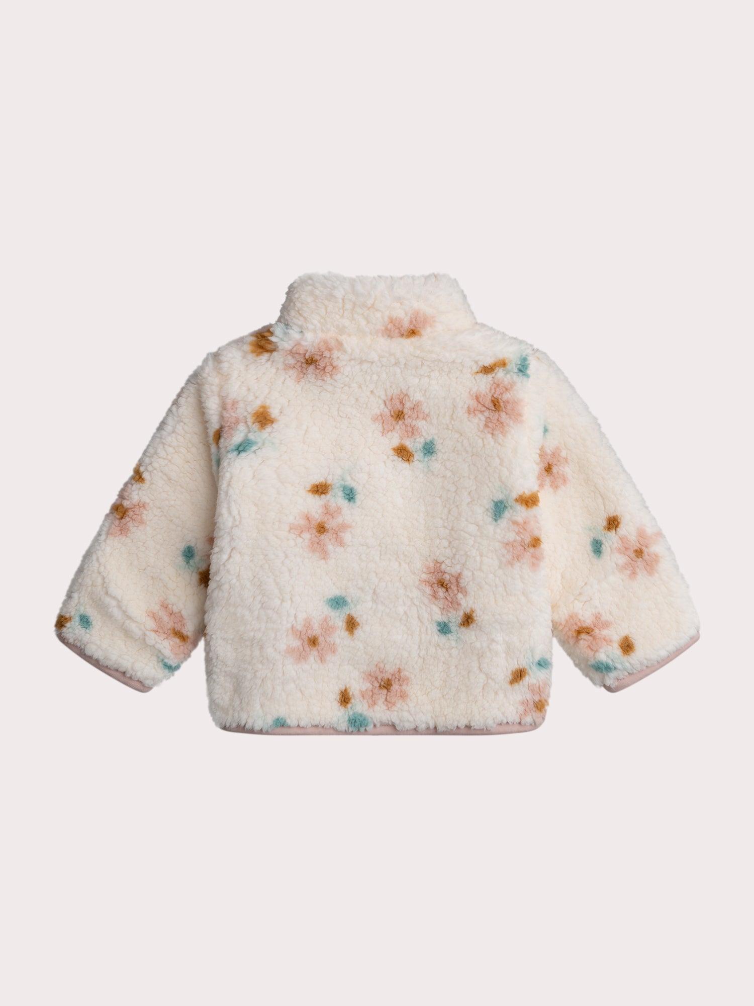 Veste en fausse fourrure  à fleurs pour bébé fille