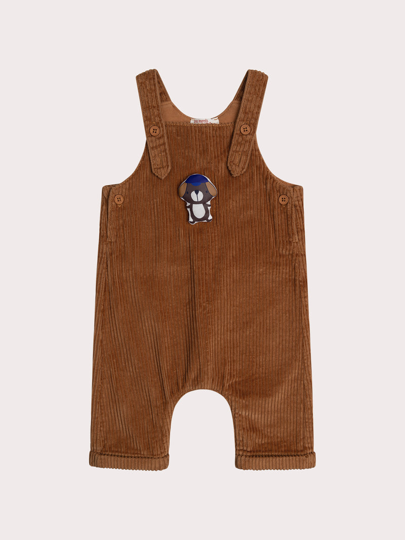Hellbraune Latzhose für Baby Jungen