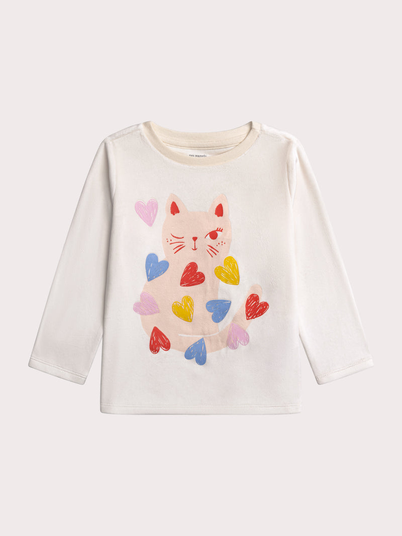 Herz-Pyjama für Mädchen