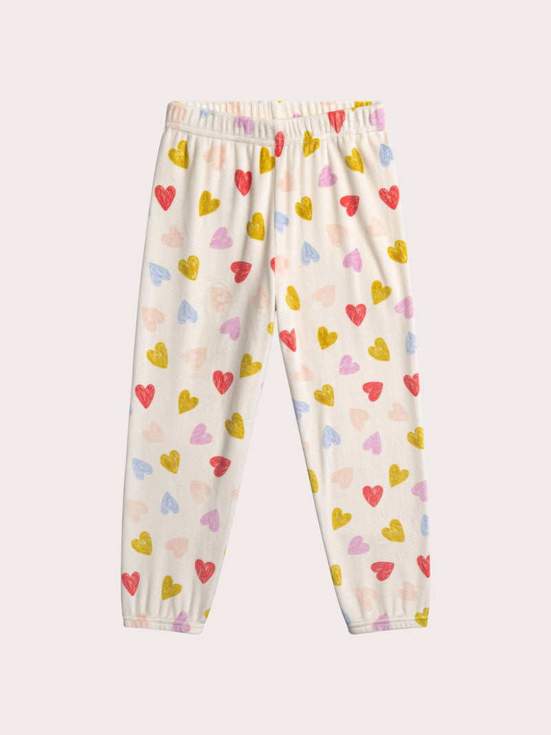 Herz-Pyjama für Mädchen
