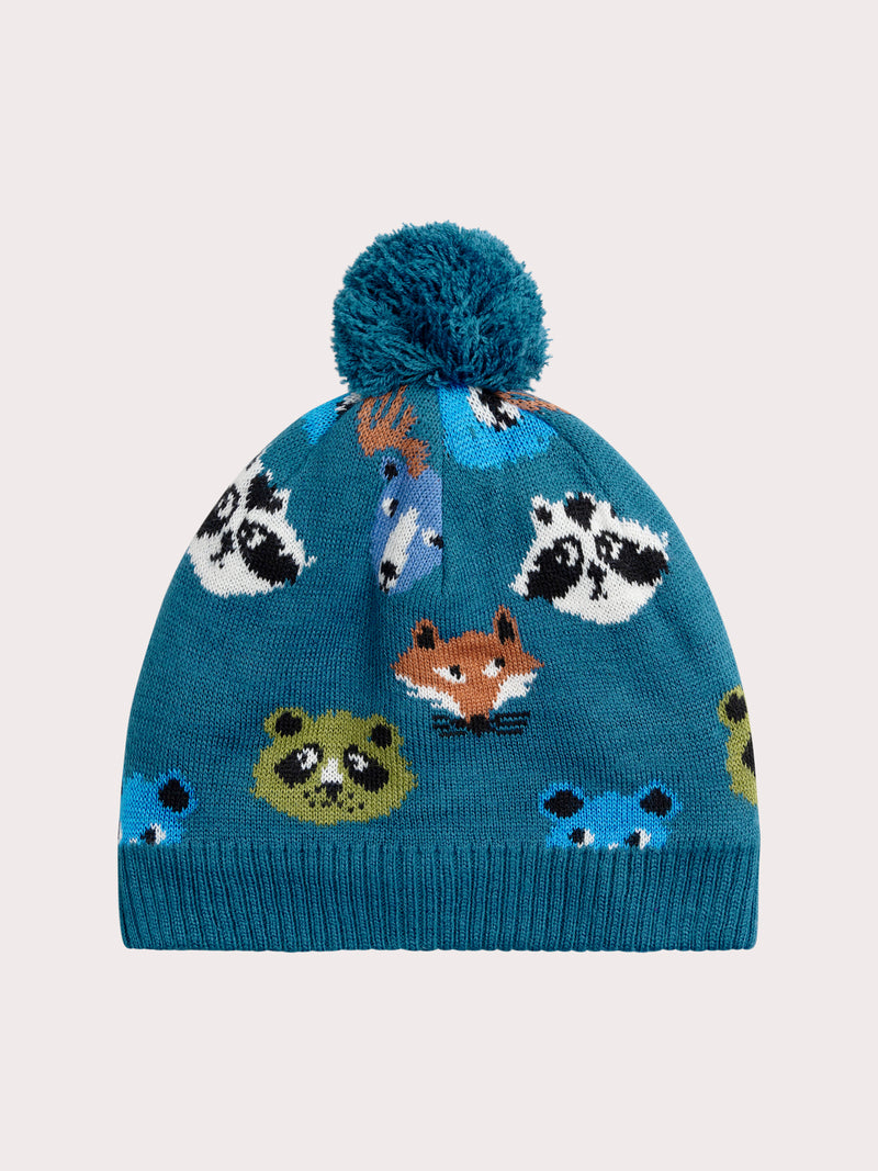 Blauer Hut mit Fantasie-Muster für Jungen