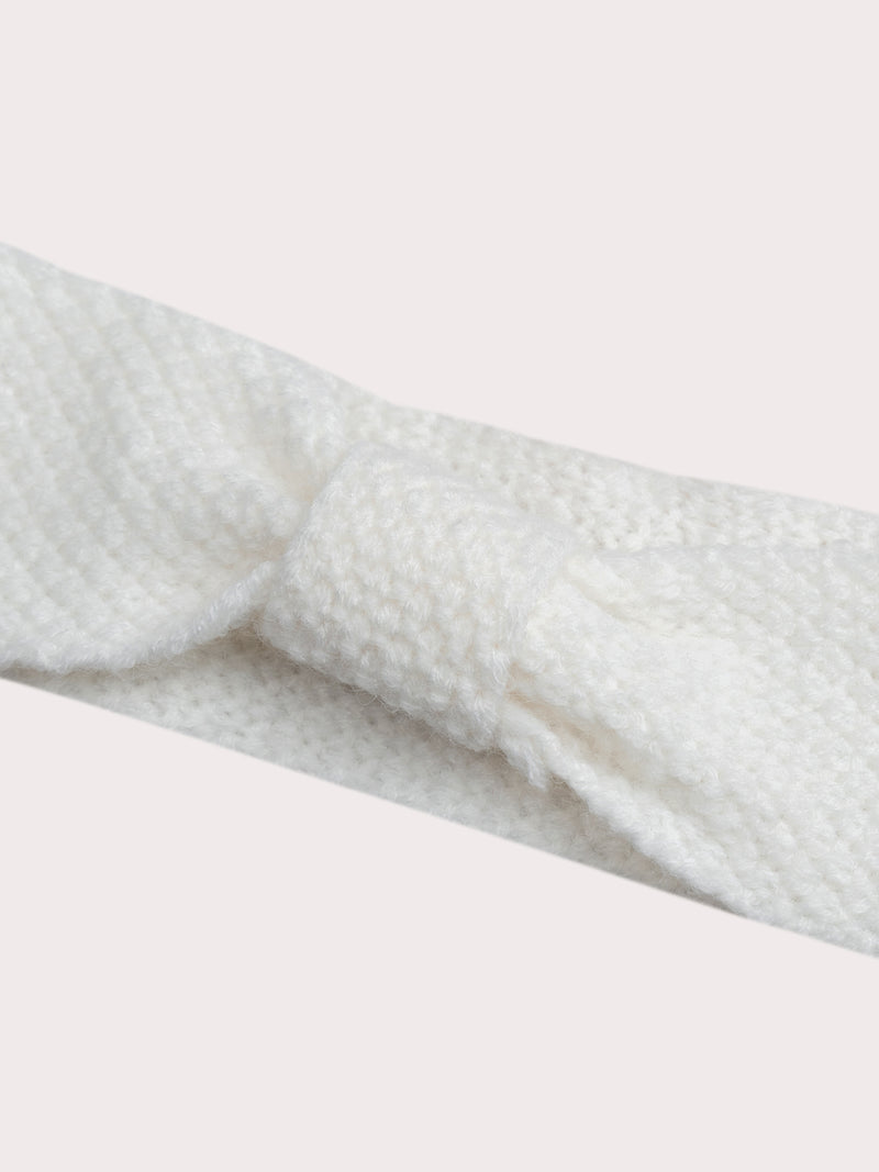 Weißes Strickband für Mädchen Baby