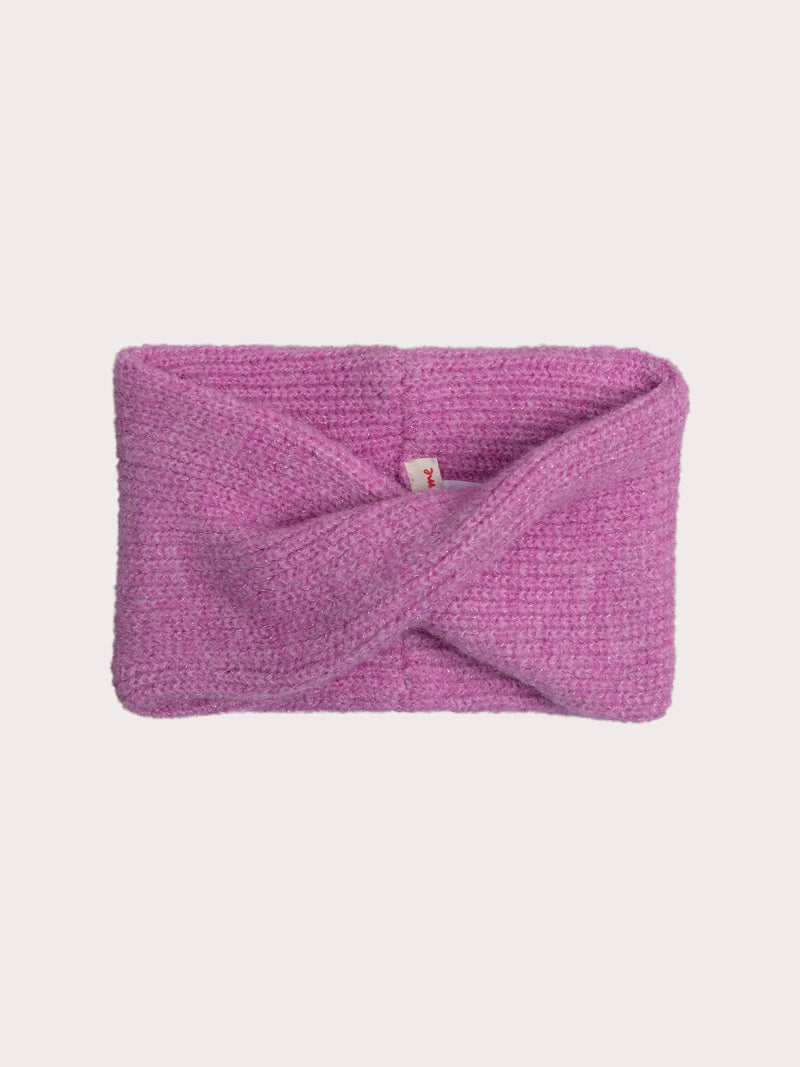 Violetter Pailletten-Snood für Babymädchen