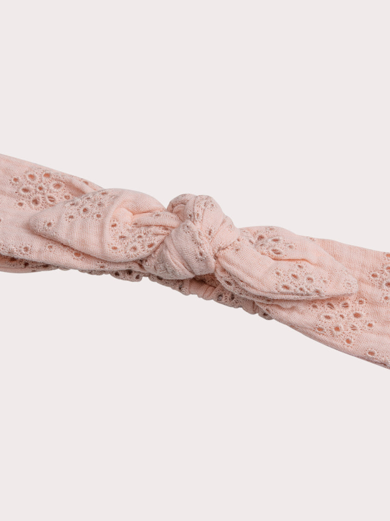 Rosa bestickte Stirnband für Baby Mädchen
