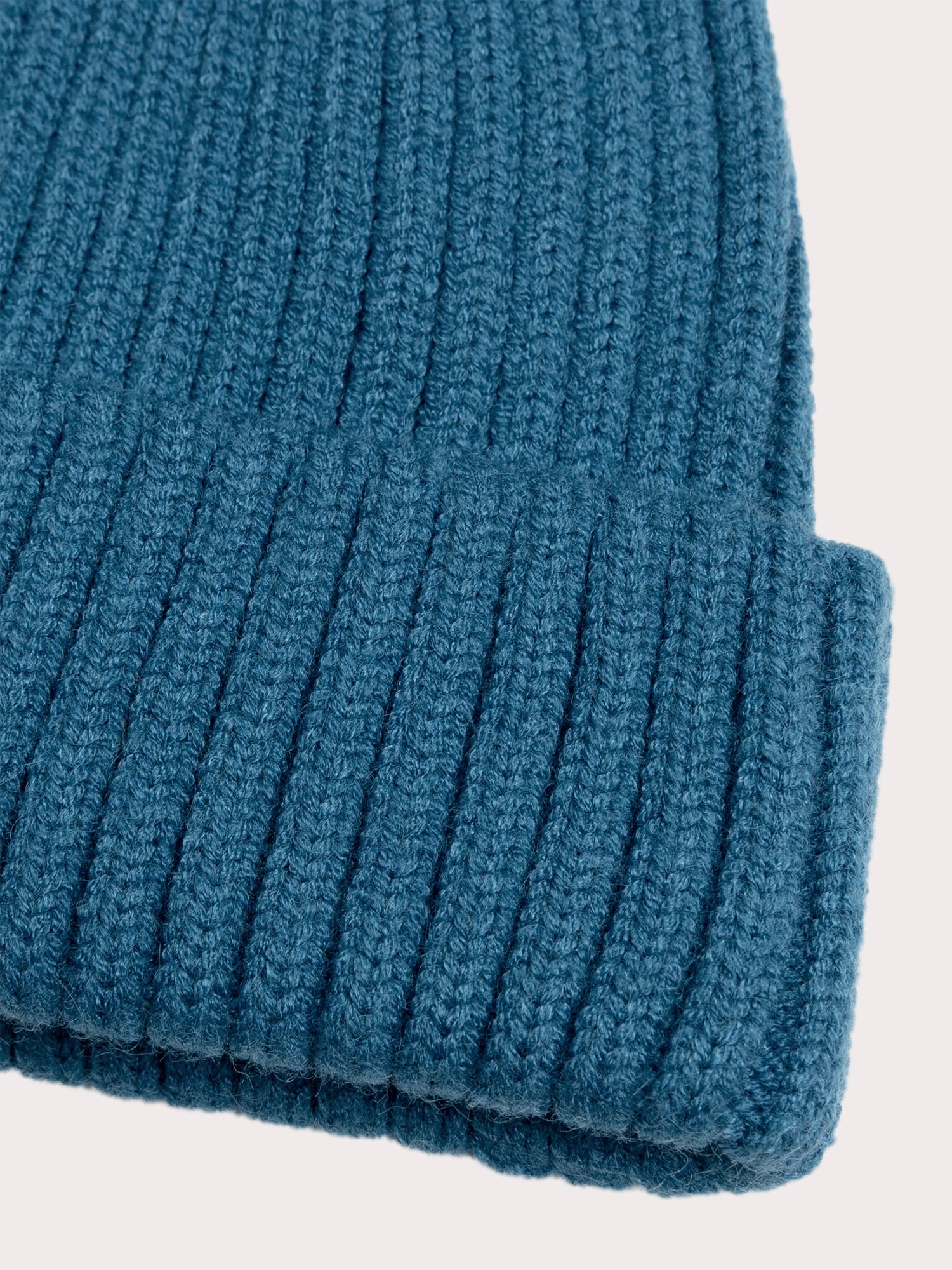 Blaue Rippmütze für Baby-Jungen