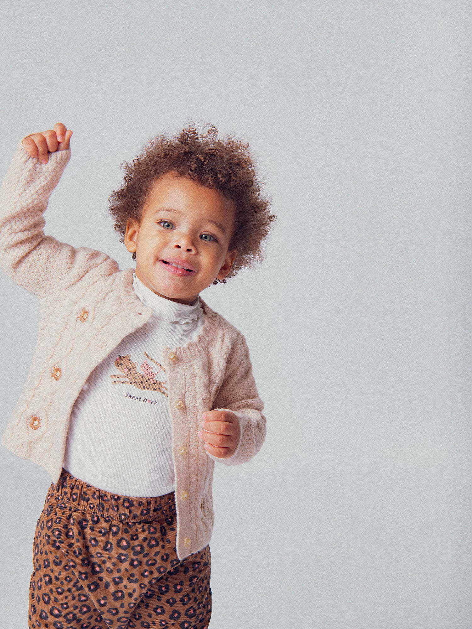 Chiné-Cardigan für Mädchen