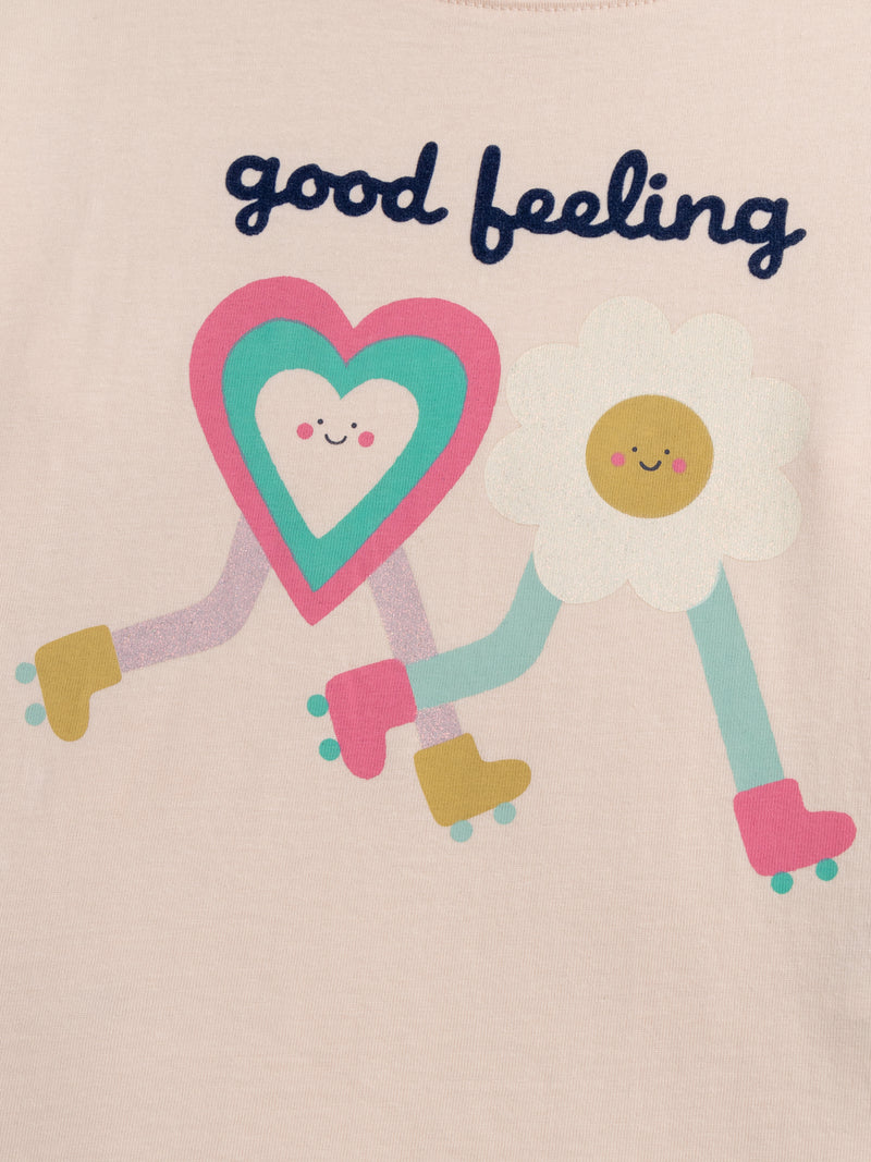 Langärmliges Good Feeling T-Shirt für Mädchen