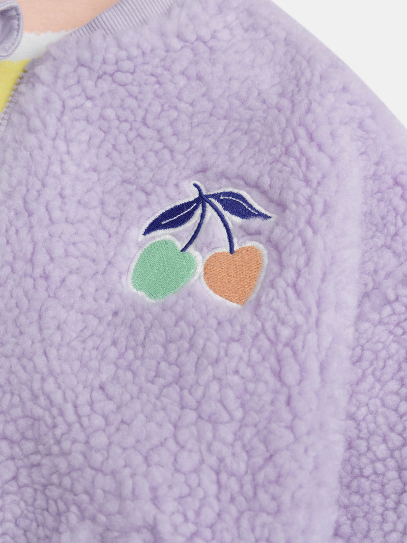 Wendbare violette Jacke für Mädchen