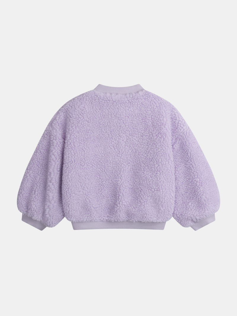Wendbare violette Jacke für Mädchen