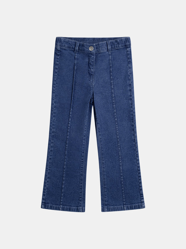 Blauer Jeans mit Herz-Taschen für Mädchen