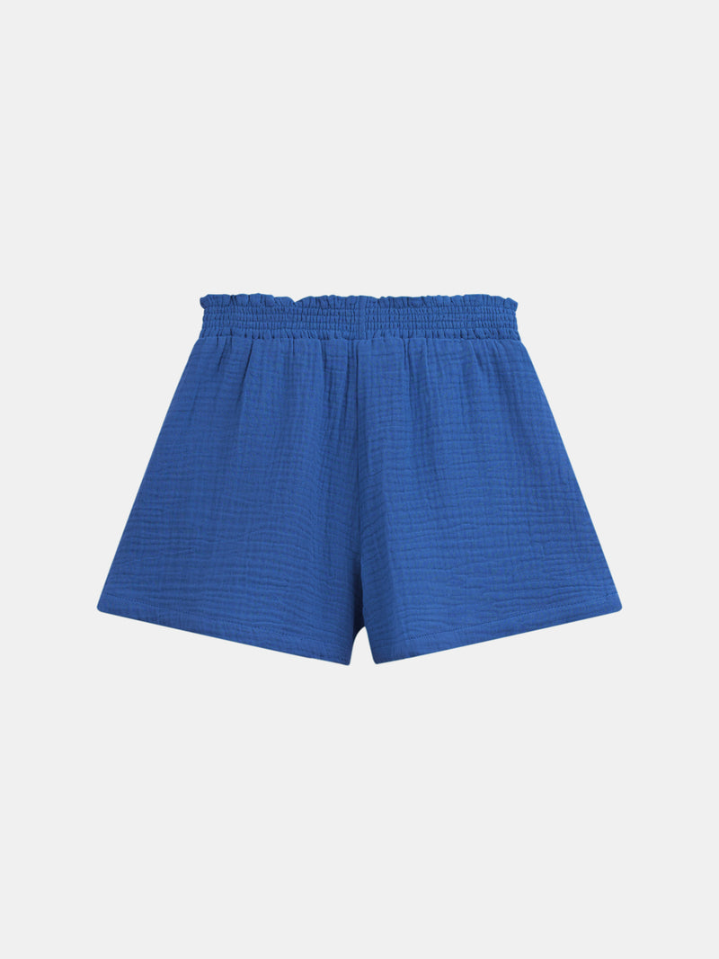 Dunkelblaue Shorts mit Taschen für Mädchen