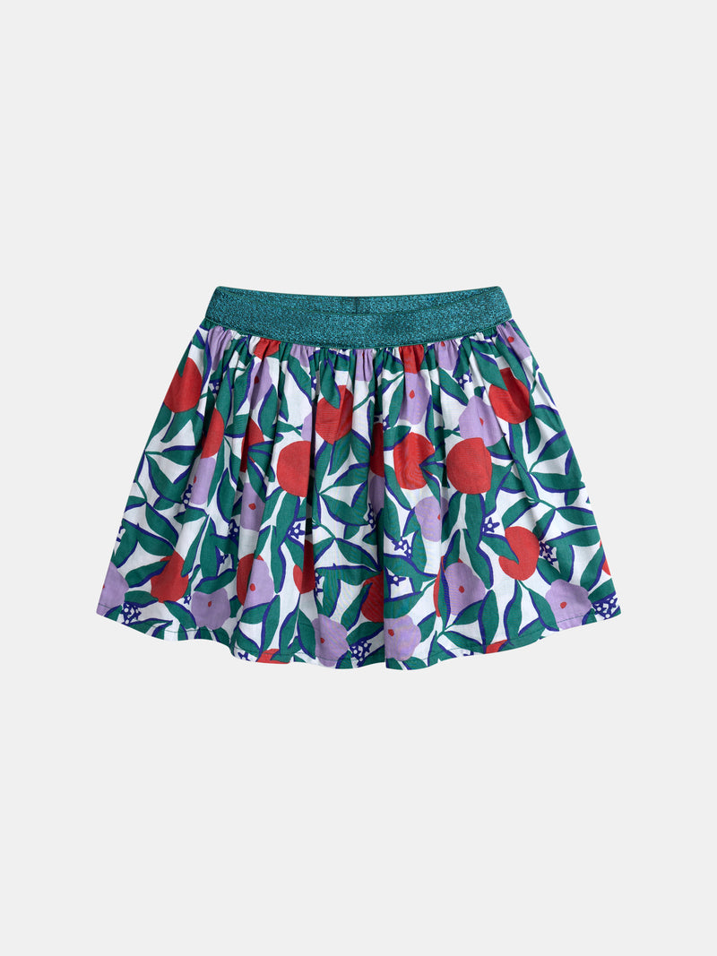 Umkehrbarer Rock mit Floralprint für Mädchen