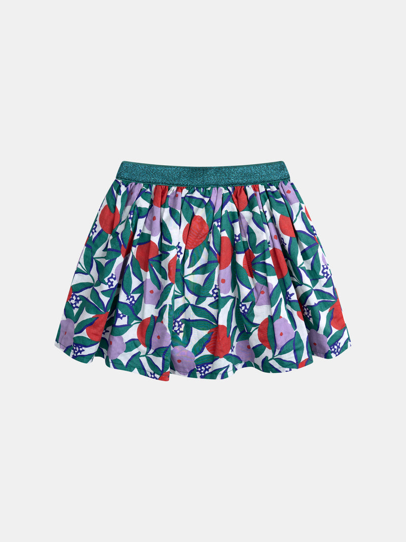 Umkehrbarer Rock mit Floralprint für Mädchen