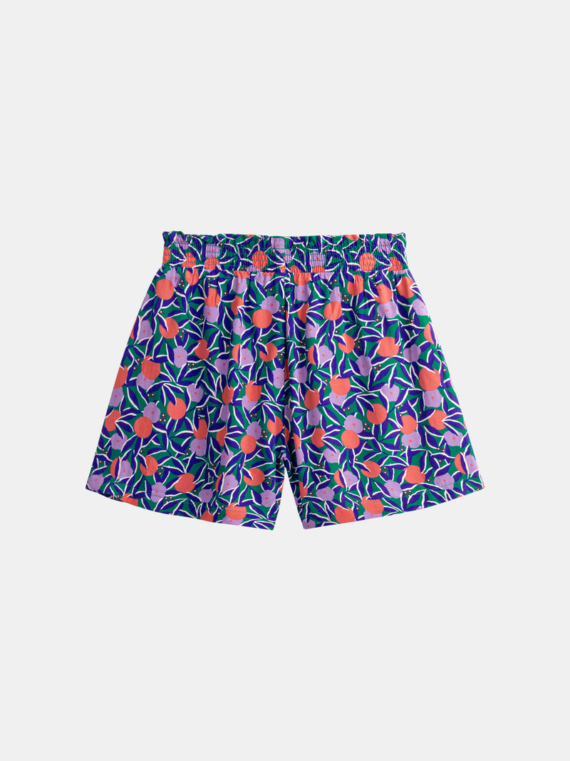 Kurze Hose mit Blumenmuster für Mädchen