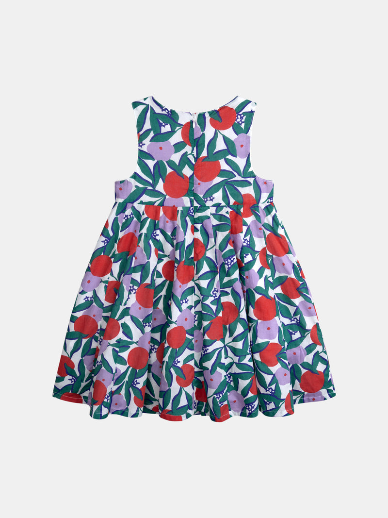 Ärmelloses Blumenkleid für Mädchen