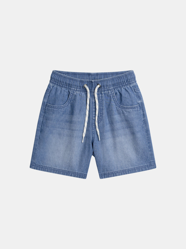 Bermuda en denim bleu pour garçon