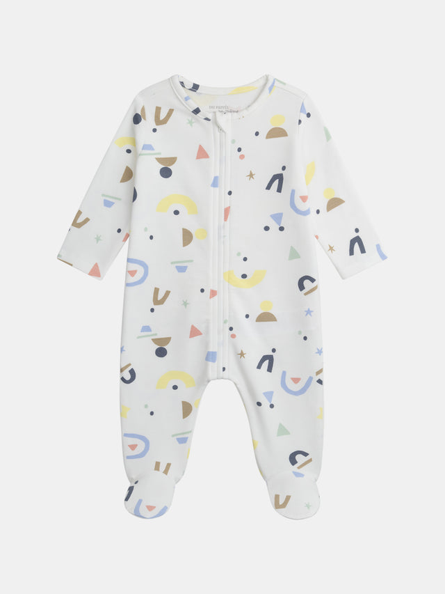 Leichter Babystrampler mit fantasievollem Druck