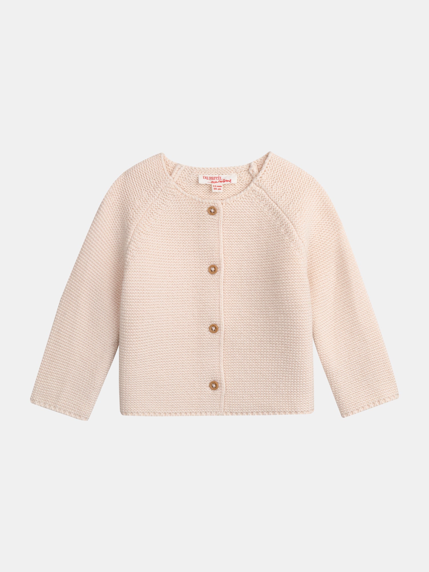Pullover in rosafarbenem Strick für Babymädchen