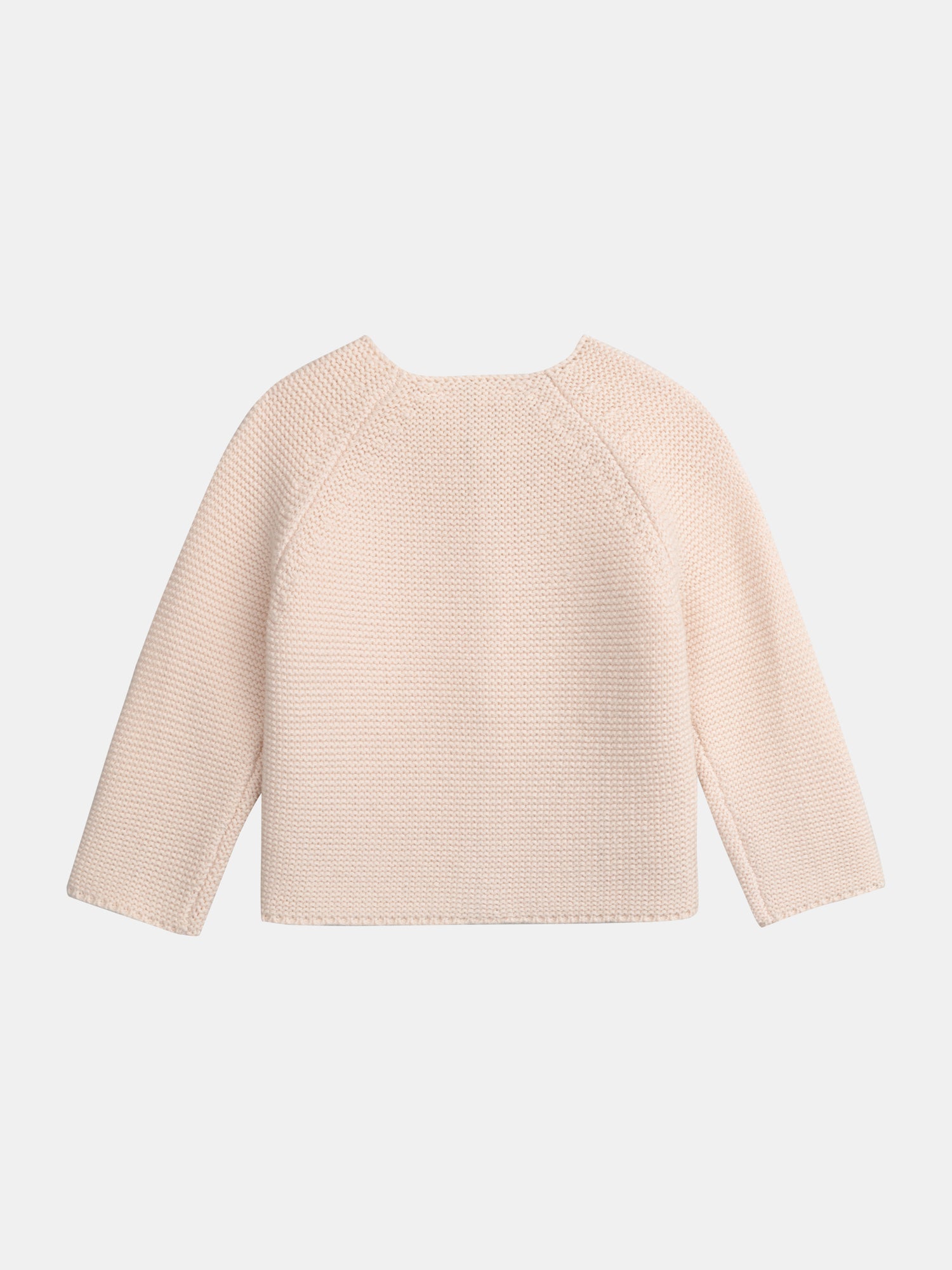 Pullover in rosafarbenem Strick für Babymädchen