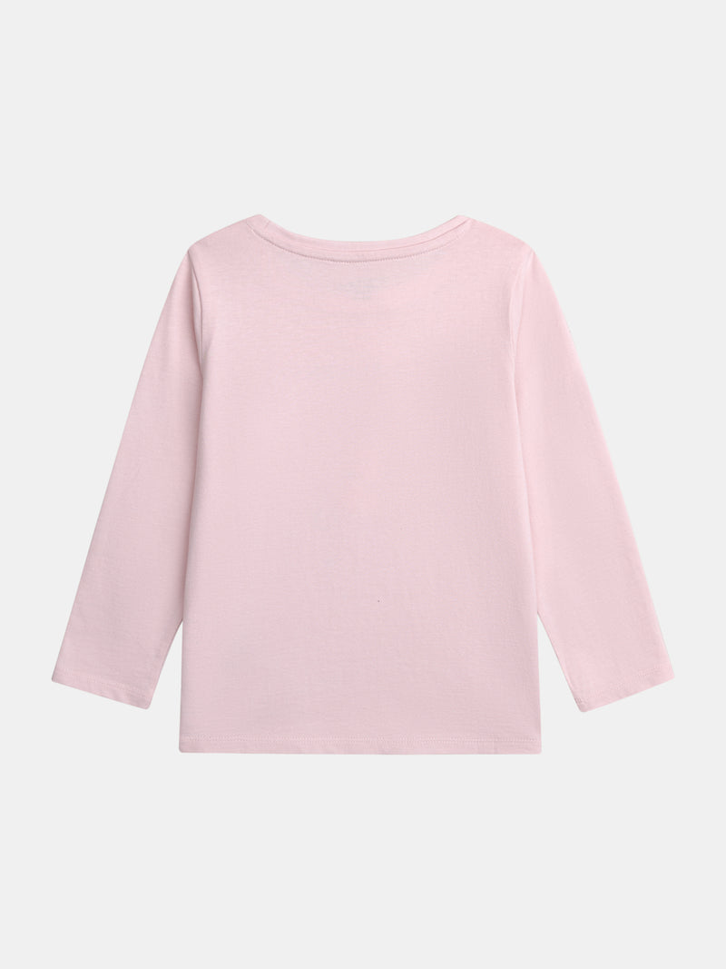 Langes rosa Pyjama "Hello Sunshine" für Mädchen