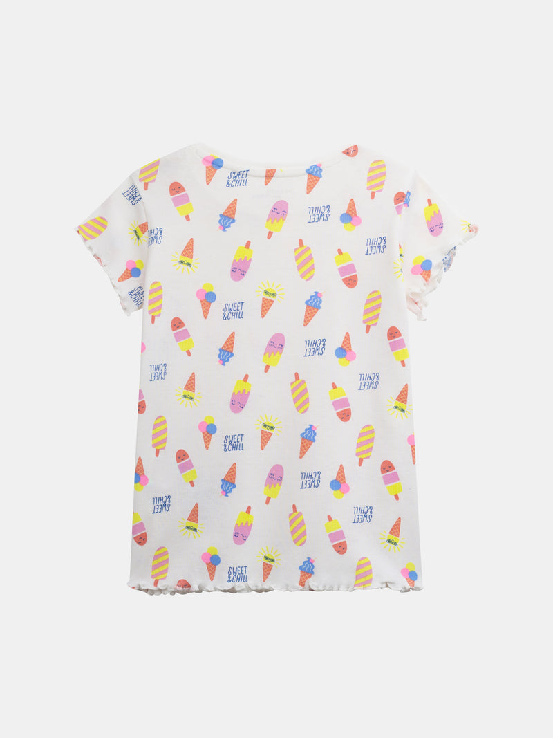Kurzes Pyjama "SWEET & CHILL" für Mädchen