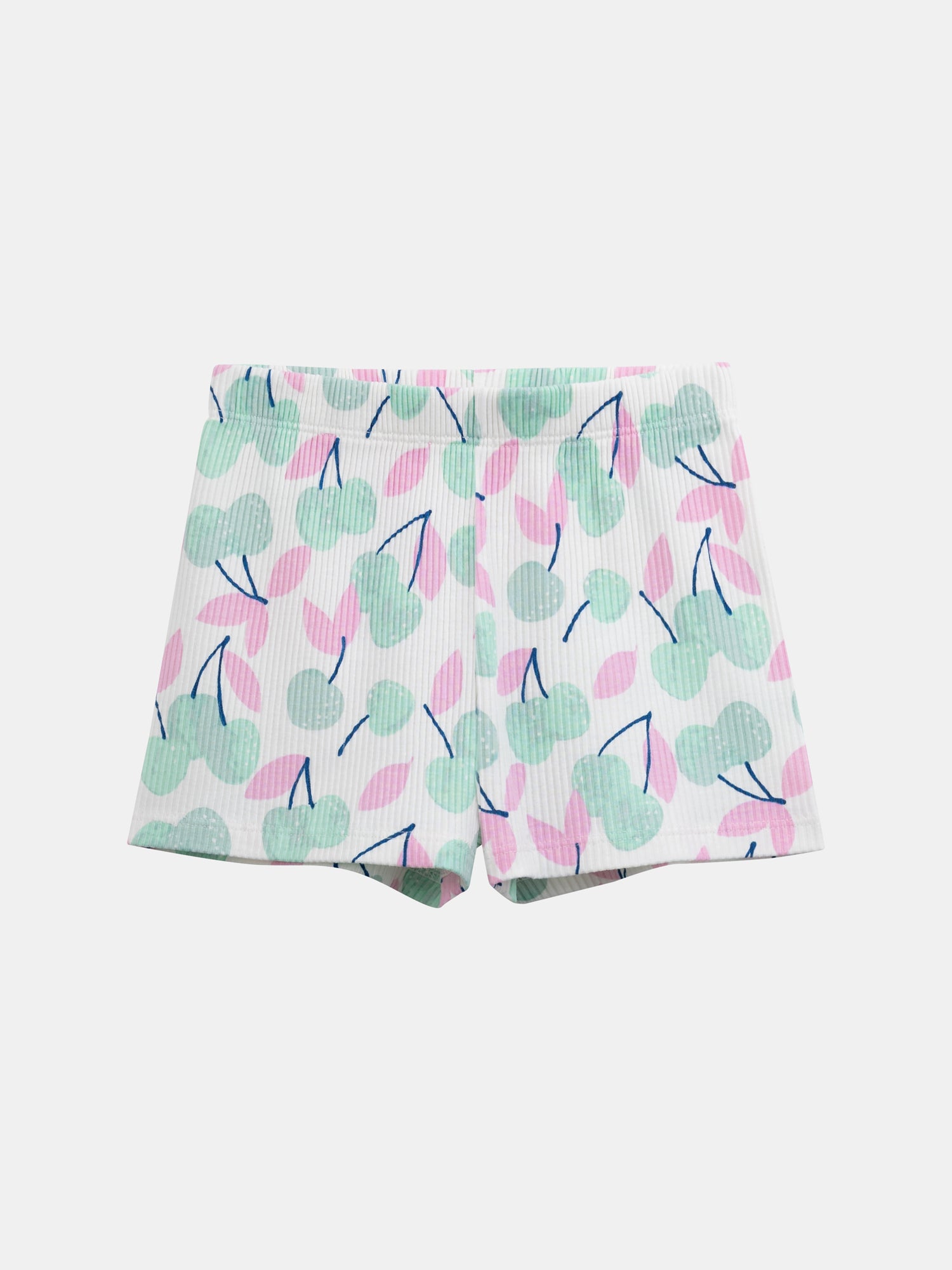 Kurzer Pyjama mit Trägertop und "Pastellkirschen"-Druck für Mädchen