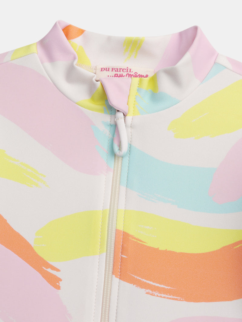 Combinaison de bain UPF 50+ tie & dye pour fille