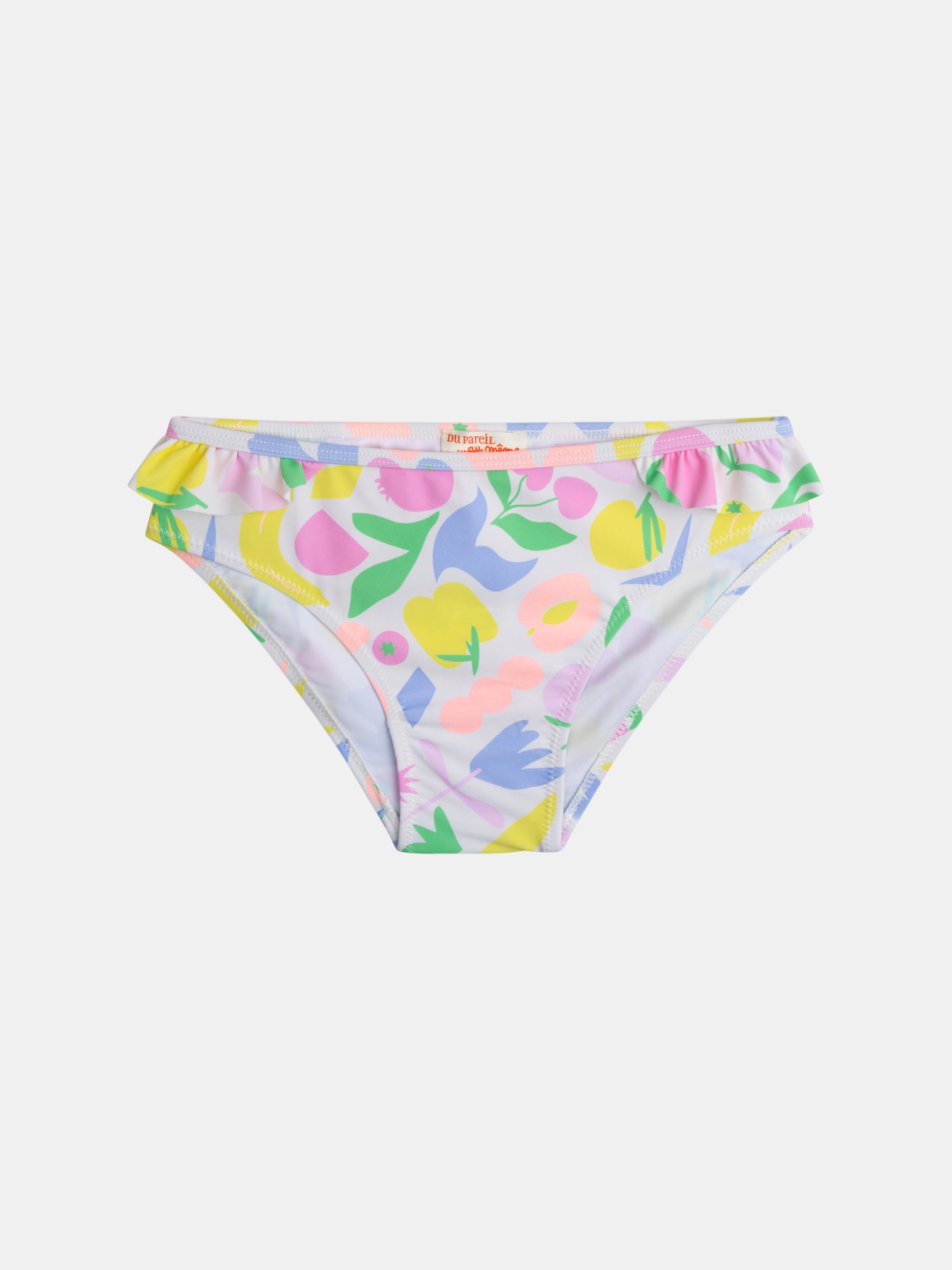 Ensemble de bain UPF 50+ 2 pièces imprimé coloré pour fille