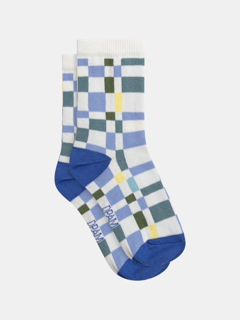 Chaussettes à motif carreaux pour garçon