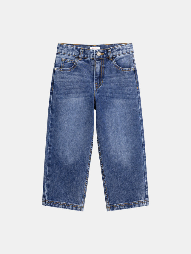 Blauer baggy-Jeans mit Taschen für Jungen