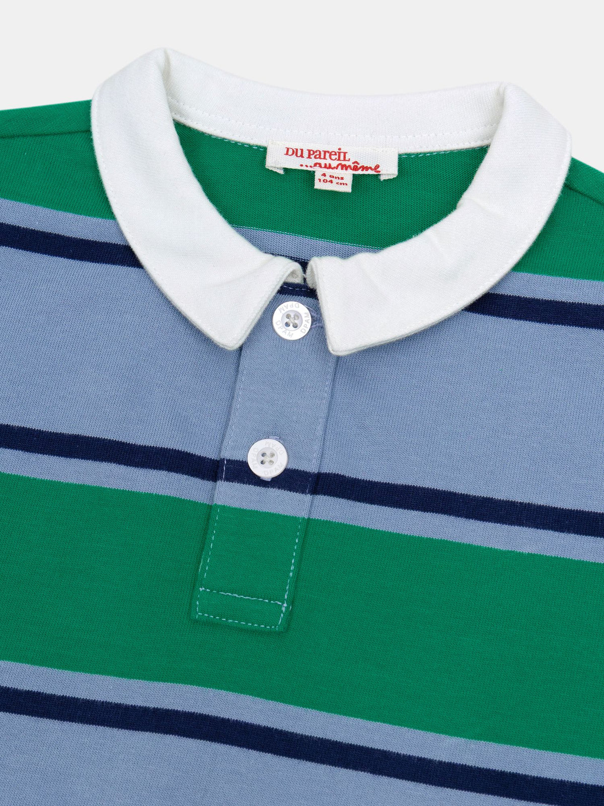 Langärmeliges Polo mit Streifen für Jungen