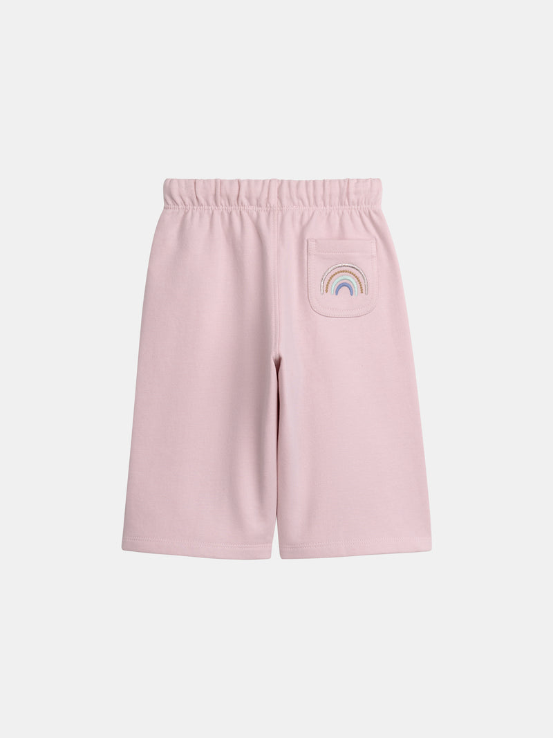 Rosa Sweat- und Hosen-Set "RAINBOW" für Mädchen