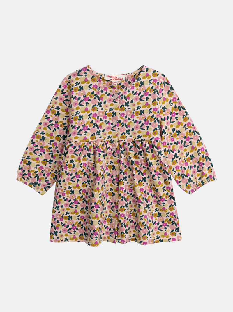 Bedrucktes Kleid und Leggings "Wild Campus" Set für Mädchen