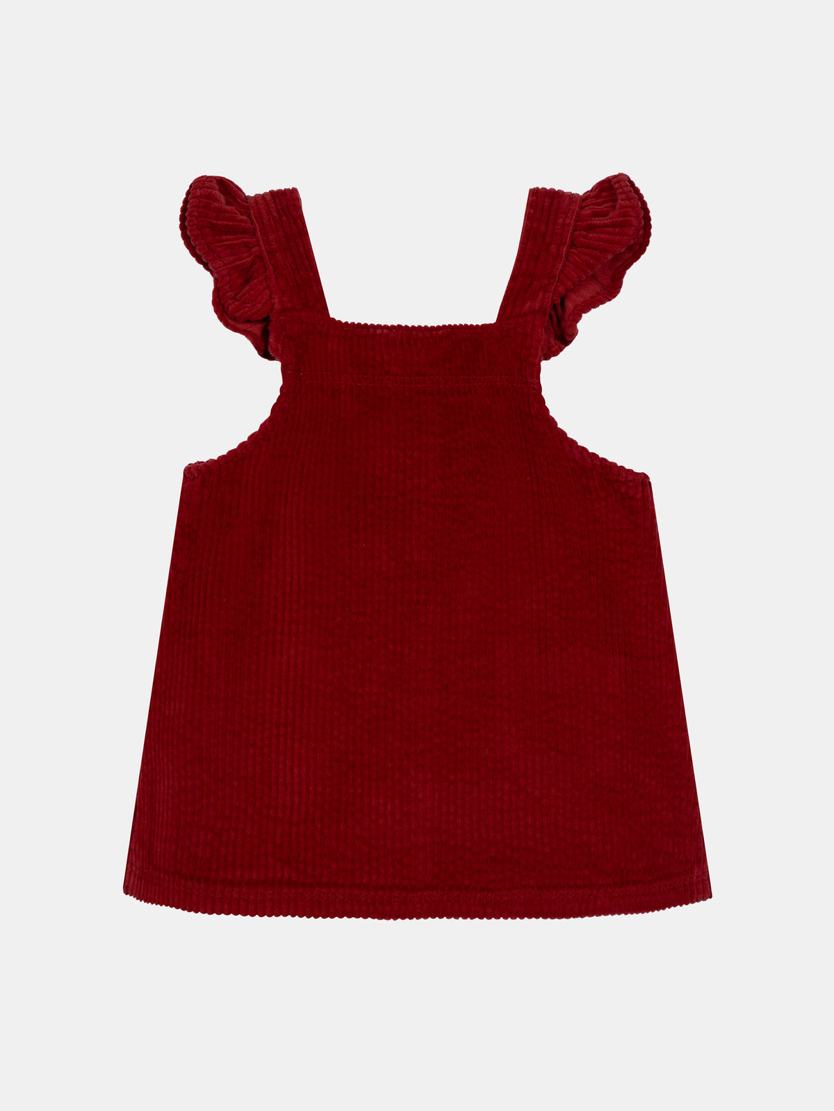 Rote Cordhosenkleid für Mädchen