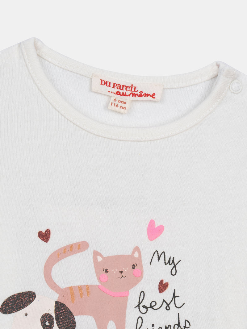 Tee Shirt Manches Longues Ecru