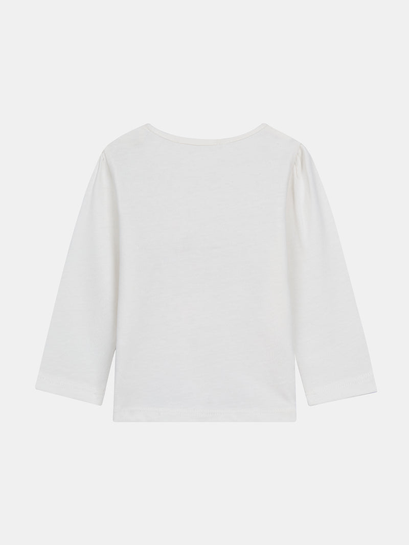 Tee Shirt Manches Longues Ecru