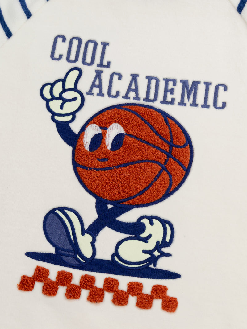 2-teiliges phosphoreszierendes Velours-Pyjama "Cool Academic" für Jungen