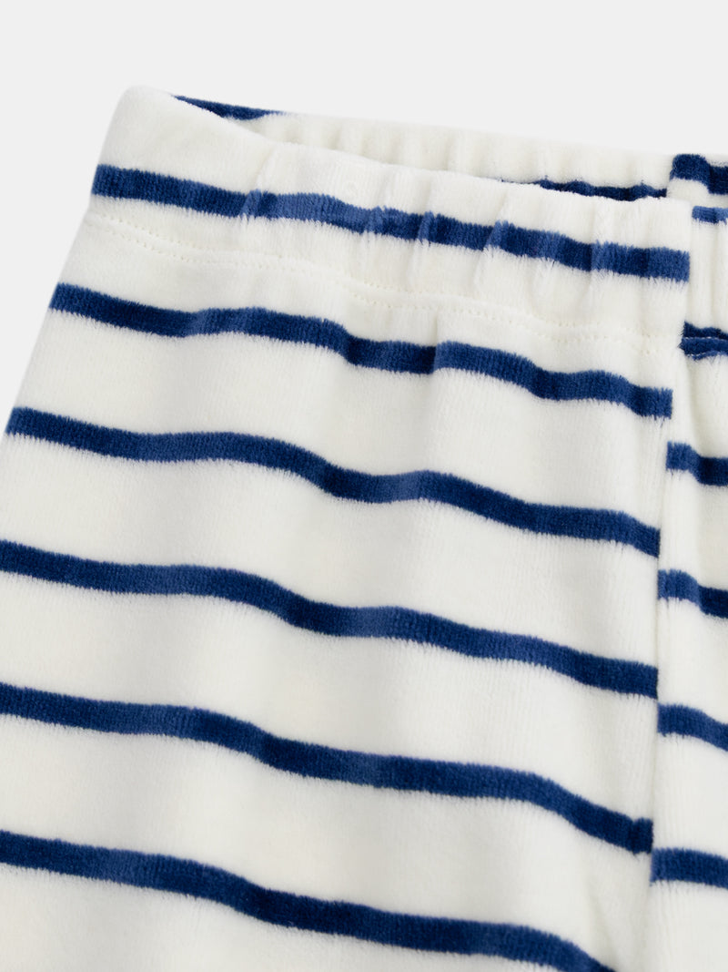 2-teiliges phosphoreszierendes Velours-Pyjama "Cool Academic" für Jungen